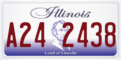 IL license plate A242438