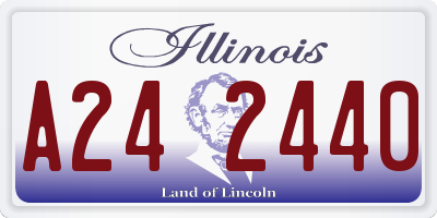 IL license plate A242440