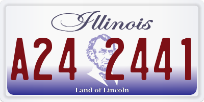 IL license plate A242441