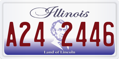 IL license plate A242446