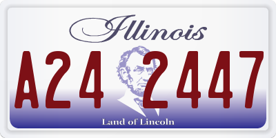 IL license plate A242447