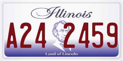 IL license plate A242459