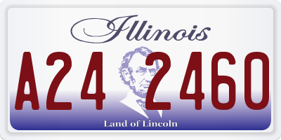 IL license plate A242460
