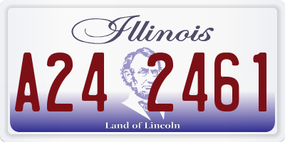 IL license plate A242461