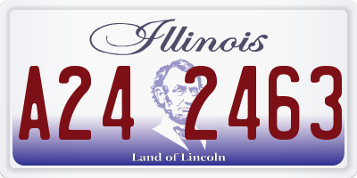 IL license plate A242463