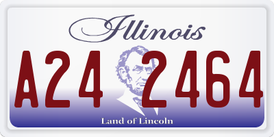 IL license plate A242464