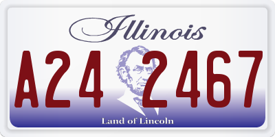 IL license plate A242467