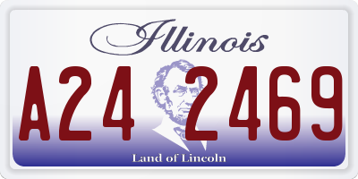 IL license plate A242469