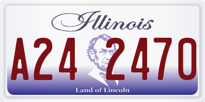 IL license plate A242470
