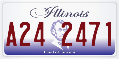 IL license plate A242471
