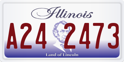 IL license plate A242473