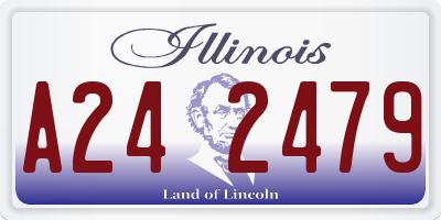IL license plate A242479