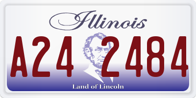 IL license plate A242484