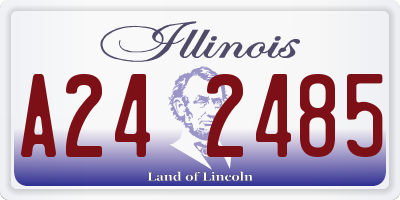 IL license plate A242485
