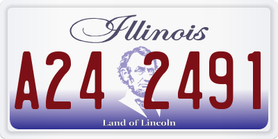 IL license plate A242491