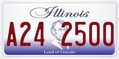 IL license plate A242500