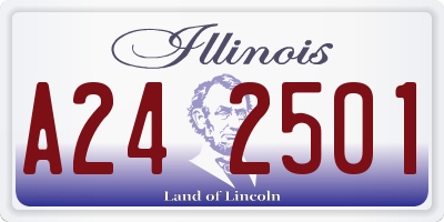 IL license plate A242501