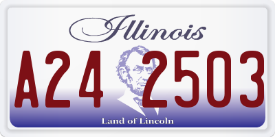 IL license plate A242503