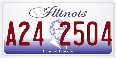 IL license plate A242504