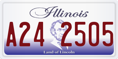IL license plate A242505