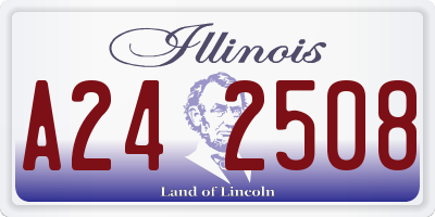 IL license plate A242508