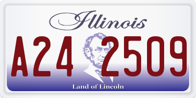 IL license plate A242509