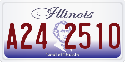 IL license plate A242510
