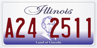 IL license plate A242511