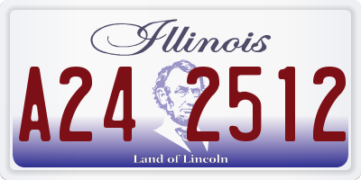 IL license plate A242512