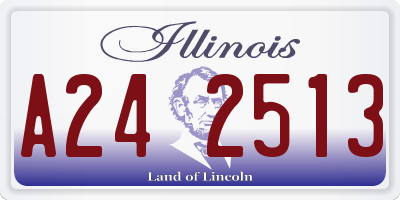 IL license plate A242513