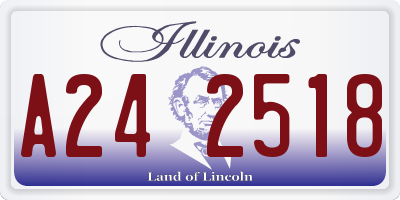 IL license plate A242518