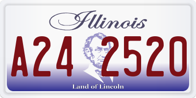 IL license plate A242520