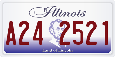 IL license plate A242521