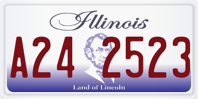 IL license plate A242523
