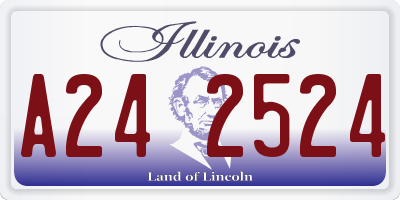 IL license plate A242524