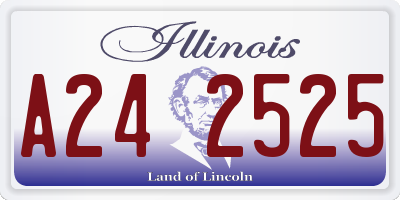 IL license plate A242525