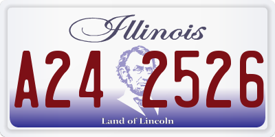 IL license plate A242526