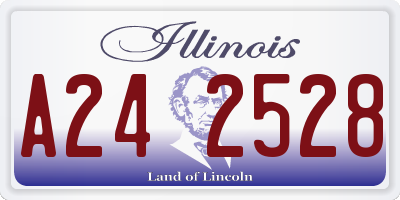 IL license plate A242528