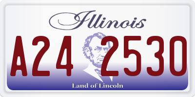IL license plate A242530