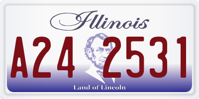 IL license plate A242531