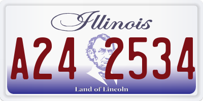 IL license plate A242534