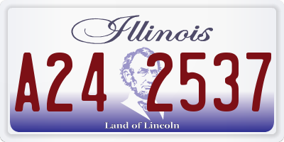 IL license plate A242537