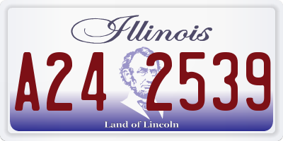 IL license plate A242539