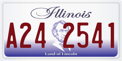 IL license plate A242541