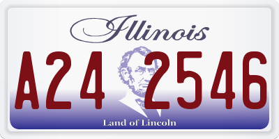 IL license plate A242546