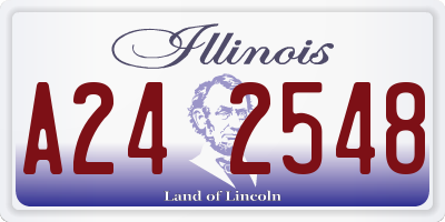 IL license plate A242548