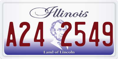 IL license plate A242549