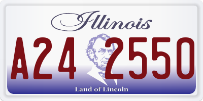 IL license plate A242550