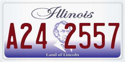 IL license plate A242557
