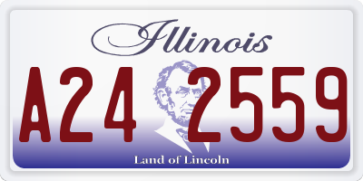 IL license plate A242559